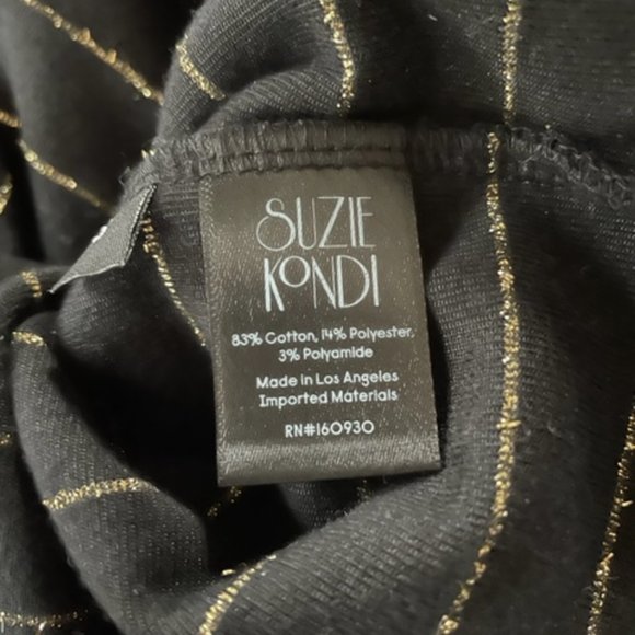 Suzie Kondi The Raglan Top in Lurex Velour, size S - Picture 4 of 7